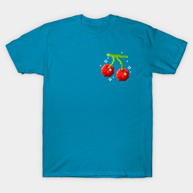 Pixel Cherries T-Shirt by lucypixels